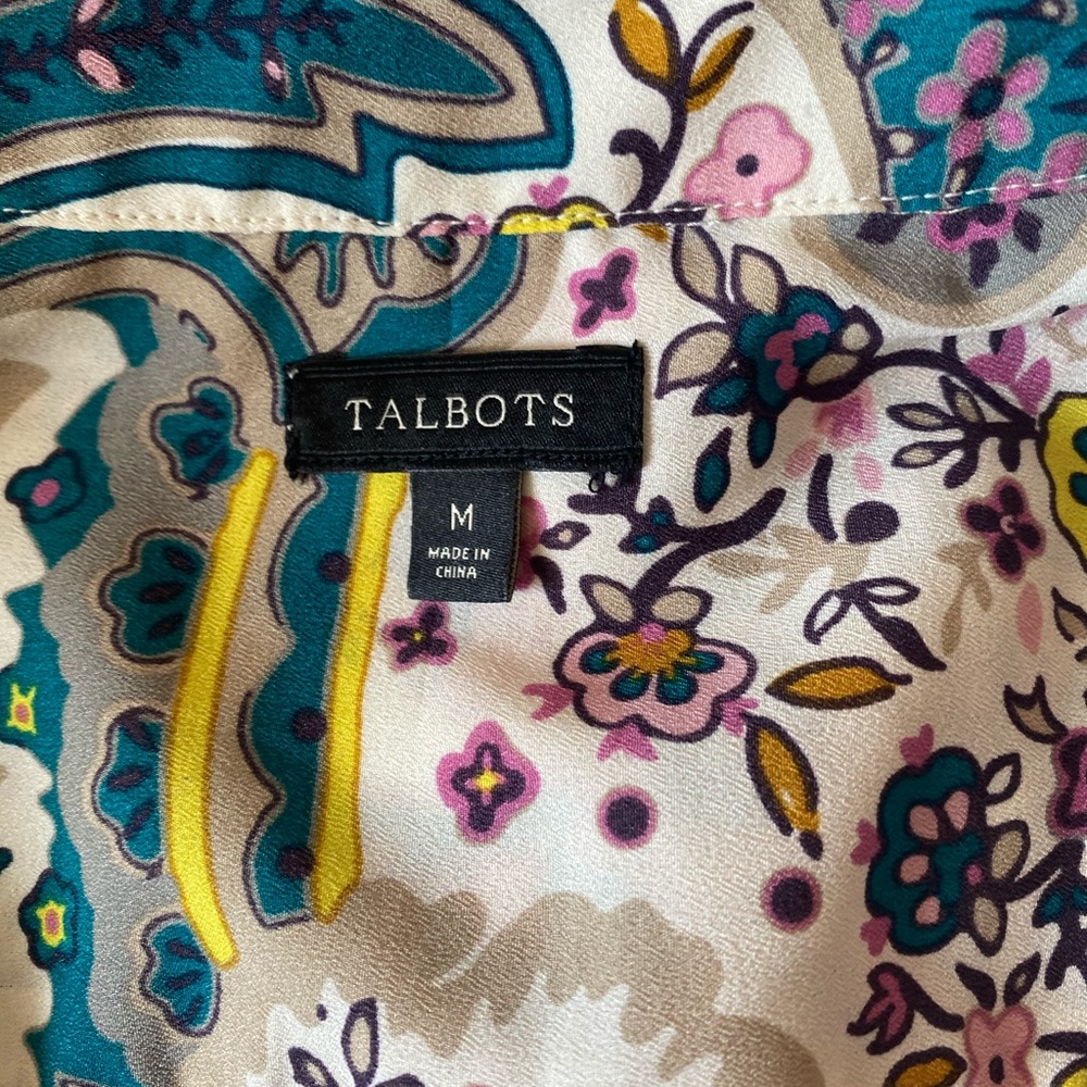 Talbots Multicolored Button Down Shirt - image 5